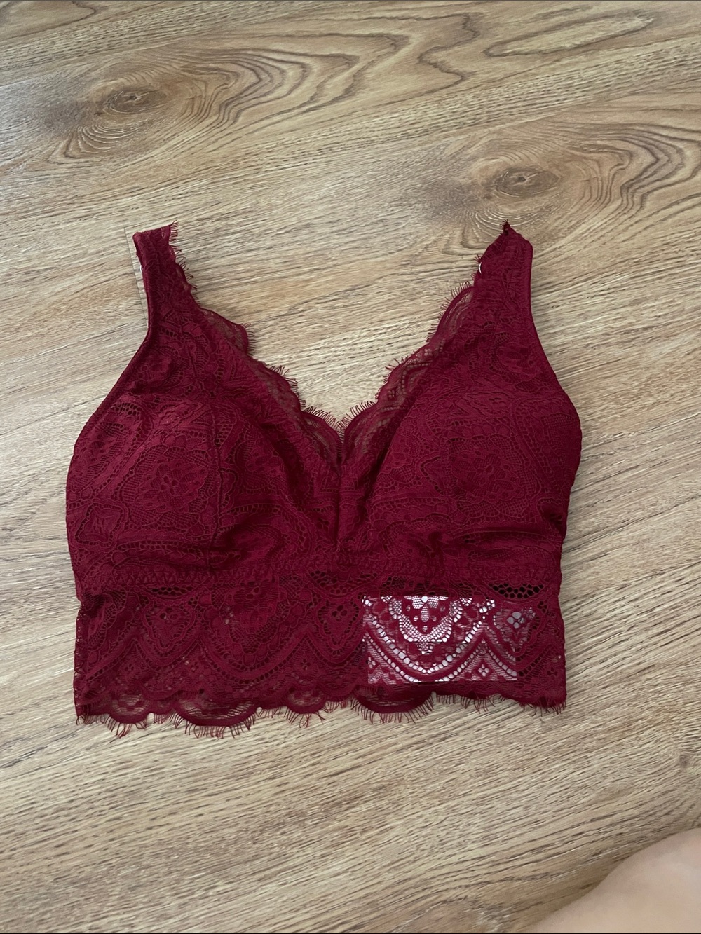 Gilly Hicks Lace Bralette in Burgundy